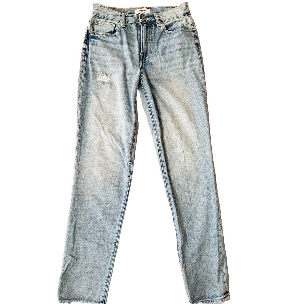 Pistola Presley High Rise Relaxed Roller Jeans 25 Revolve Key West Distressed